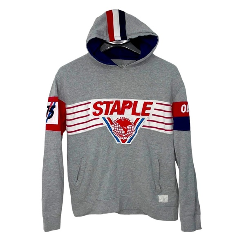 Staple World Renown‎ men’s XL grey hoodie sweatshirt